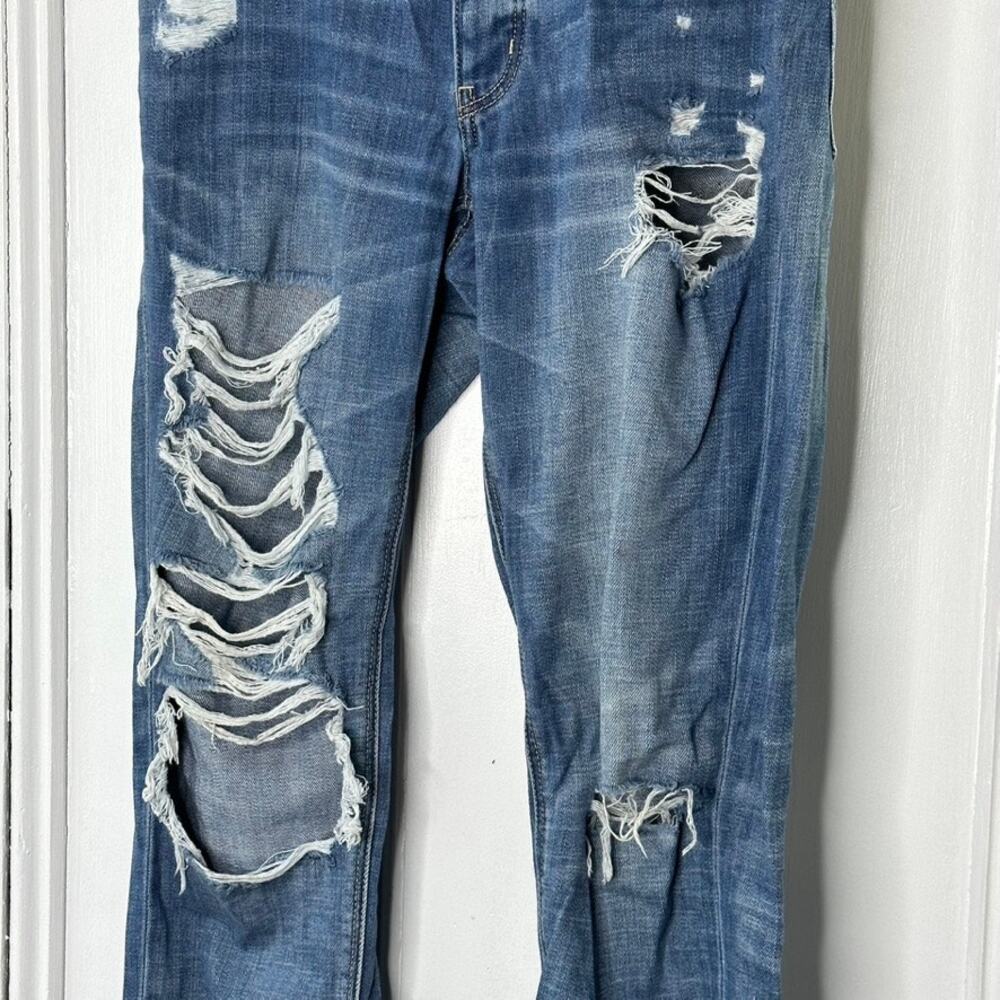 American Eagle Outfitters TOMGIRL Distressed Jeans Women's Size 6 - Picture 4 of 10